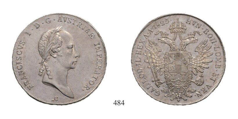 Ferenc (1792-1835), Tallér, Ag, 1825, Prága