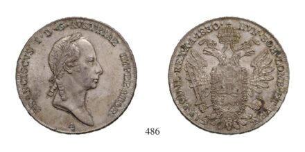 Ferenc (1792-1835), Tallér, Ag, 1830, Wien