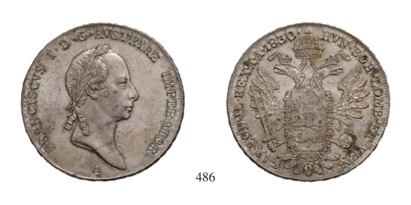 Ferenc (1792-1835), Tallér, Ag, 1830, Wien