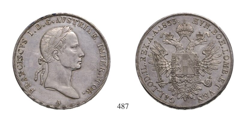 Ferenc (1792-1835), Tallér, Ag, 1835, Wien