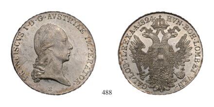 Ferenc (1792-1835), Tallér, Ag, 1824, Körmöcbánya