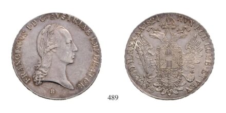 Ferenc (1792-1835), Tallér, Ag, 1824, Körmöcbánya