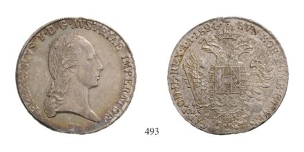 Ferenc (1792-1835), Tallér, Ag, 1824, Gyulafehérvár