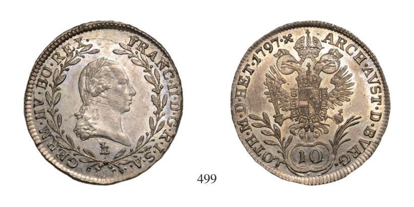 Ferenc (1792-1835), 10 Krajcár, Ag, 1797, Gyulafehérvár
