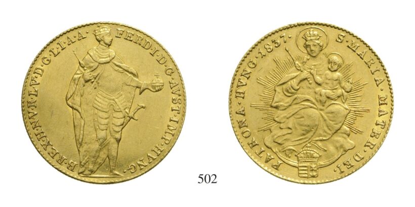 V. Ferdinánd (1835-1848), Dukát, Au, 1837, Körmöcbánya