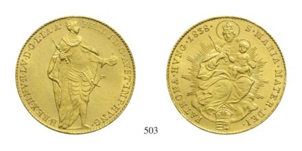 V. Ferdinánd (1835-1848), Dukát, Au, 1838,