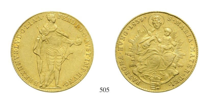 V. Ferdinánd (1835-1848), Dukát, Au, 1839,