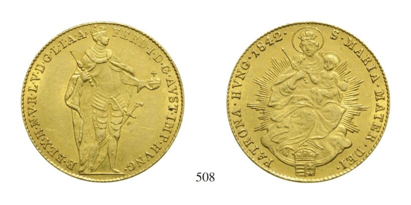 V. Ferdinánd (1835-1848), Dukát, Au, 1842,