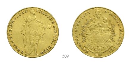 V. Ferdinánd (1835-1848), Dukát, Au, 1843,