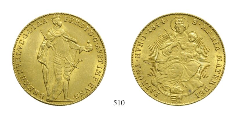 V. Ferdinánd (1835-1848), Dukát, Au, 1844,
