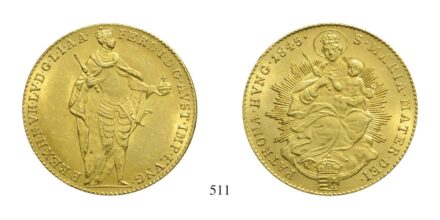V. Ferdinánd (1835-1848), Dukát, Au, 1845,