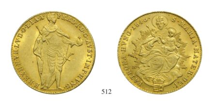 V. Ferdinánd (1835-1848), Dukát, Au, 1846,
