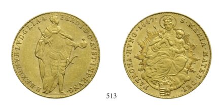 V. Ferdinánd (1835-1848), Dukát, Au, 1847, Körmöcbánya