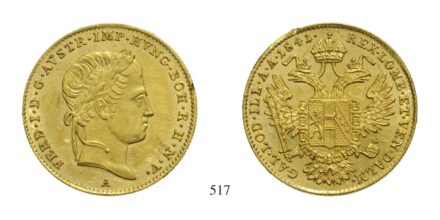 V. Ferdinánd (1835-1848), Dukát, Au, 1841, Wien