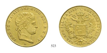 V. Ferdinánd (1835-1848), Dukát, Au, 1843, Wien