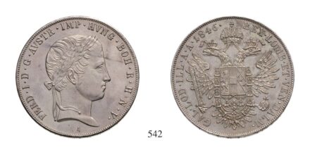 V. Ferdinánd (1835-1848), Tallér, Ag, 1846, Wien