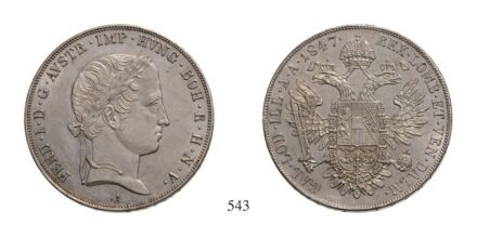 V. Ferdinánd (1835-1848), Tallér, Ag, 1847, Wien