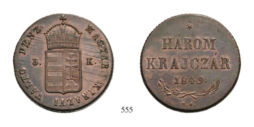 Szabadságharc (1848-1849), 3 Krajcár, Ag, 1849, Nagybánya