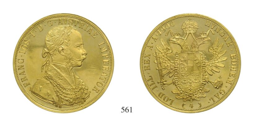 Ferenc József (1848-1916), 4 Dukát, Au, 1900, Wien