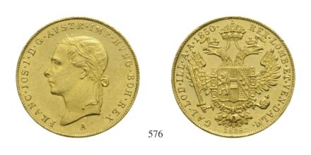 Ferenc József (1848-1916), Dukát, Au, 1850, Wien