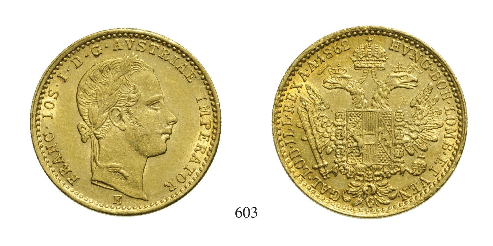 Ferenc József (1848-1916), Dukát, Au, 1862, Gyulafehérvár