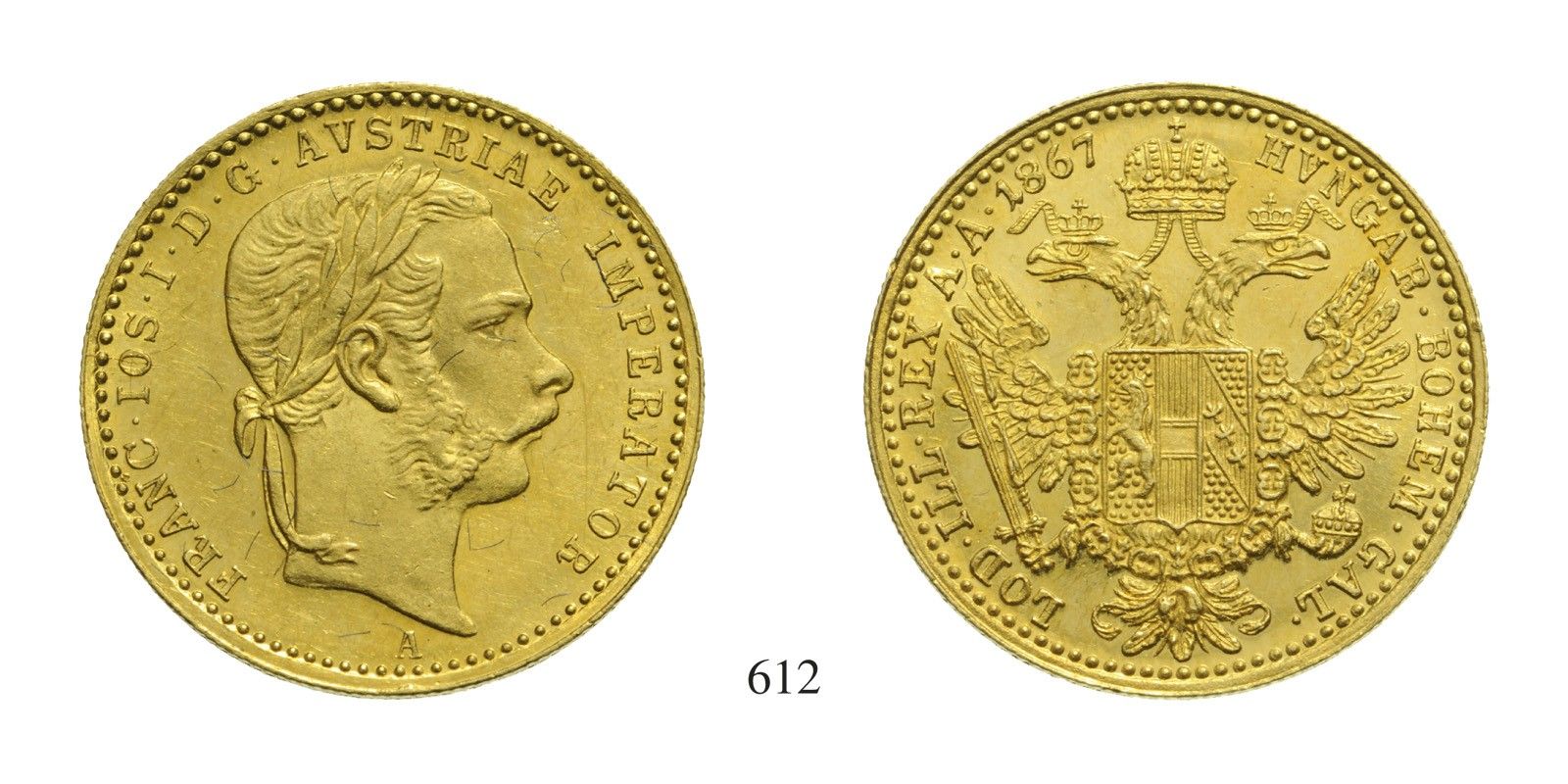 Ferenc József (1848-1916), Dukát, Au, 1867, Wien