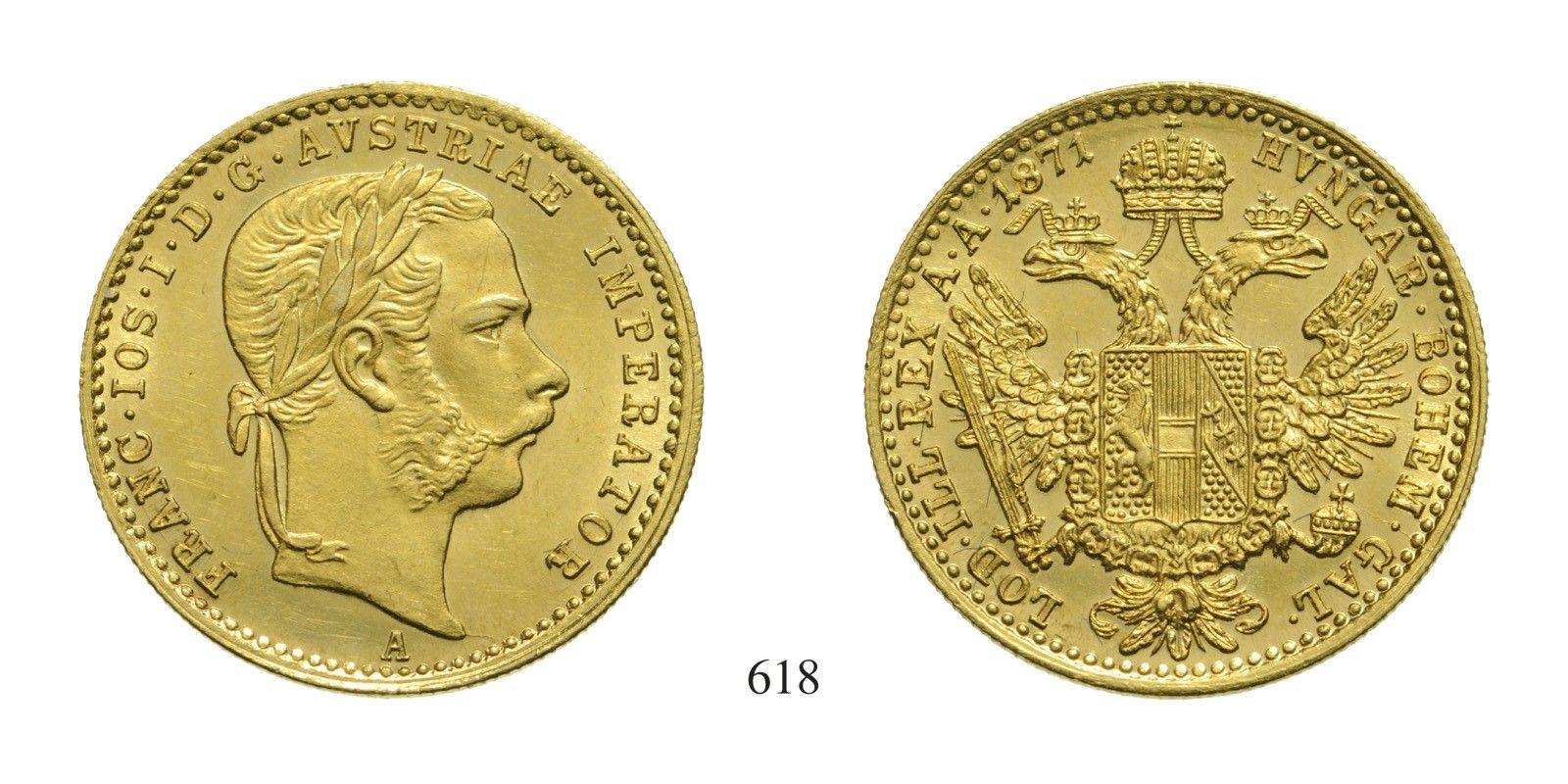 Ferenc József (1848-1916), Dukát, Au, 1872, Wien