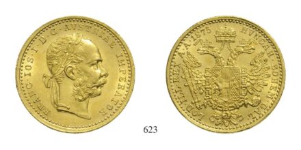 Ferenc József (1848-1916), Dukát, Au, 1875, Wien