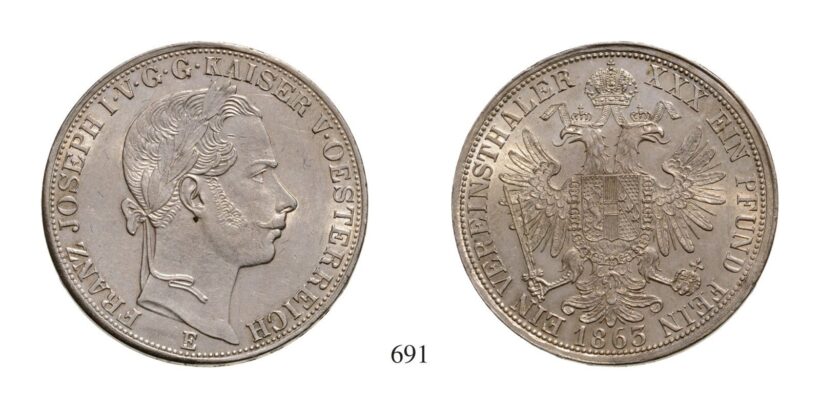 Ferenc József (1848-1916), Vereinstaler, Ag, 1863, Gyulafehérvár