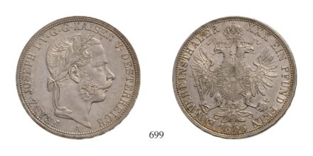 Ferenc József (1848-1916), Vereinstaler, Ag, 1866, Wien