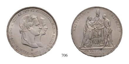Ferenc József (1848-1916), 2 Forint, Ag, 1854, Wien