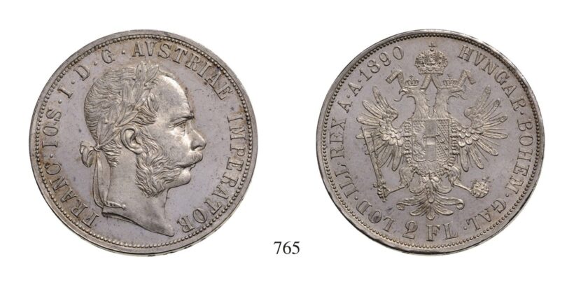 Ferenc József (1848-1916), 2 Forint, Ag, 1890, Wien