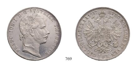 Ferenc József (1848-1916), Forint, Ag, 1857, Körmöcbánya