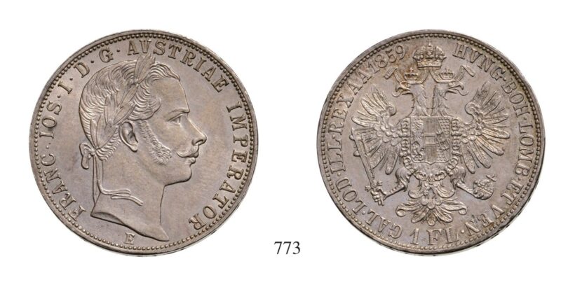 Ferenc József (1848-1916), Forint, Ag, 1859, Gyulafehérvár