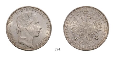 Ferenc József (1848-1916), Forint, Ag, 1860, Körmöcbánya