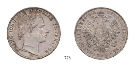 Ferenc József (1848-1916), Forint, Ag, 1863, Gyulafehérvár