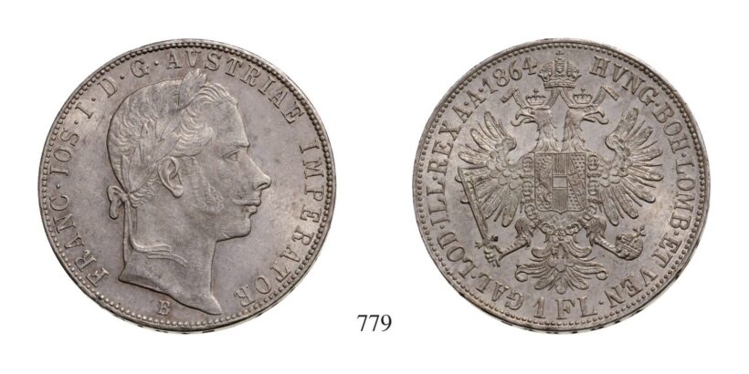 Ferenc József (1848-1916), Forint, Ag, 1864, Körmöcbánya