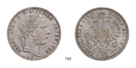 Ferenc József (1848-1916), Forint, Ag, 1869, Wien