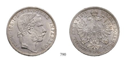 Ferenc József (1848-1916), Forint, Ag, 1871, Wien