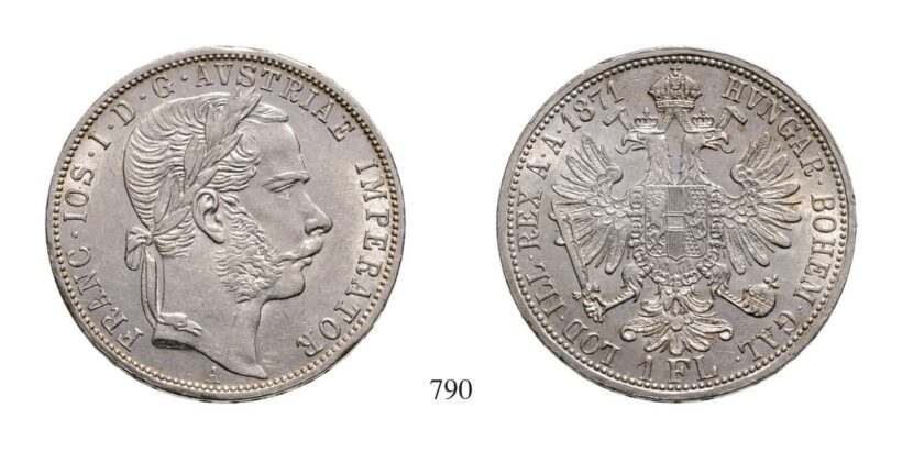 Ferenc József (1848-1916), Forint, Ag, 1871, Wien