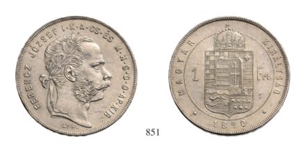 Ferenc József (1848-1916), Forint, Ag, 1870, Gyulafehérvár