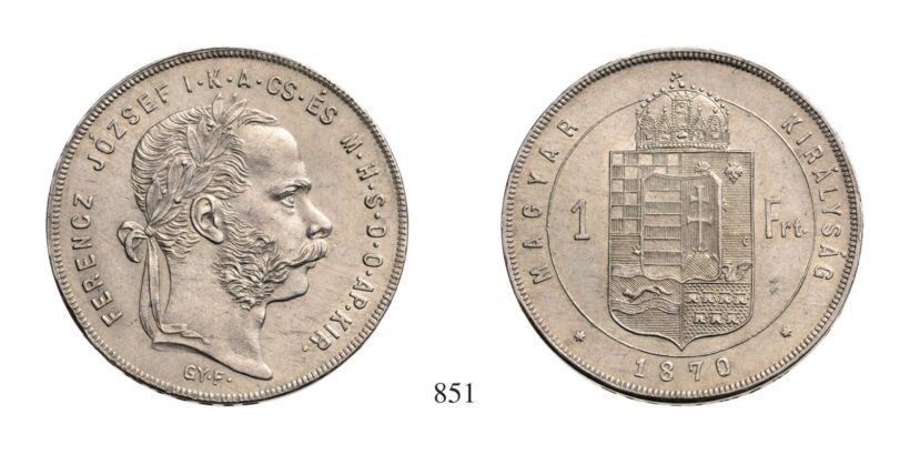 Ferenc József (1848-1916), Forint, Ag, 1870, Gyulafehérvár