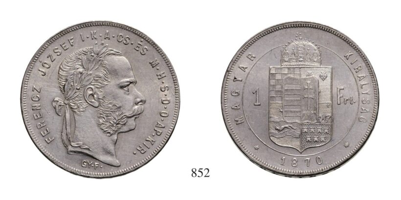 Ferenc József (1848-1916), Forint, Ag, 1870, Gyulafehérvár