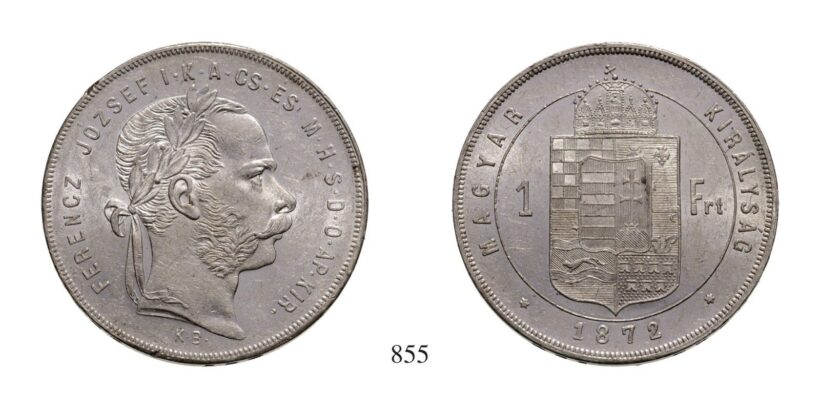 Ferenc József (1848-1916), Forint, Ag, 1872, Körmöcbánya