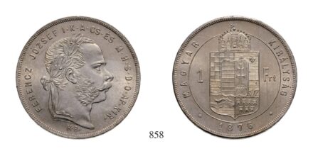 Ferenc József (1848-1916), Forint, Ag, 1876, Körmöcbánya