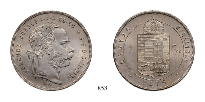 Ferenc József (1848-1916), Forint, Ag, 1876, Körmöcbánya