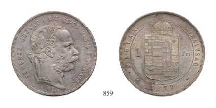 Ferenc József (1848-1916), Forint, Ag, 1877, Körmöcbánya