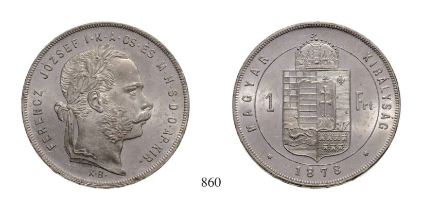 Ferenc József (1848-1916), Forint, Ag, 1878, Körmöcbánya