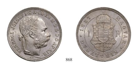 Ferenc József (1848-1916), Forint, Ag, 1887, Körmöcbánya