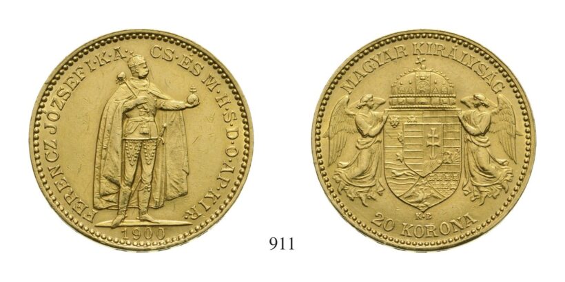 Ferenc József (1848-1916), 20 Korona, Au, 1900, Körmöcbánya